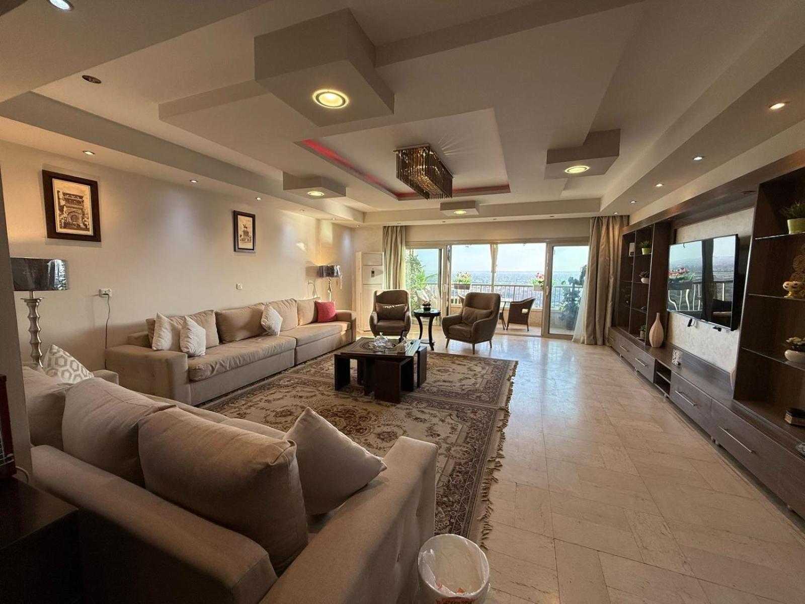 23 Floors Up Breathtaking Nile View 2br In Maadi Cairo