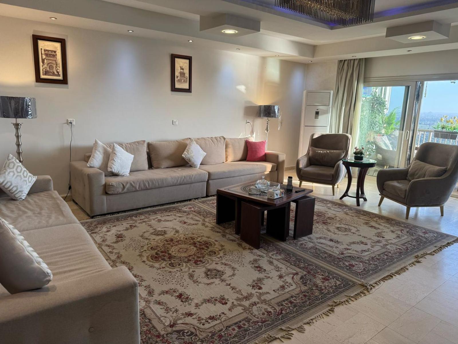 23 Floors Up Breathtaking Nile View 2br In Maadi *